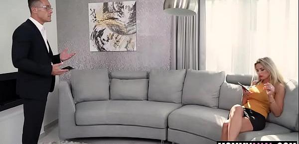  Mature wife bribes debt collector with anal sex